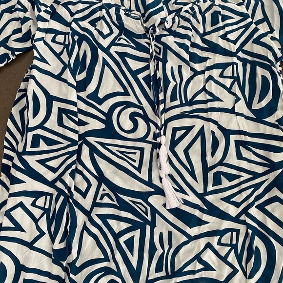 BLUE Sky Clothing blouse size Large - Picture 2 of 6